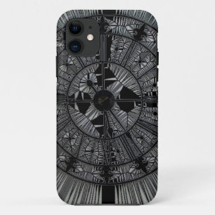 Coque iPhone 11 Design d'art noir