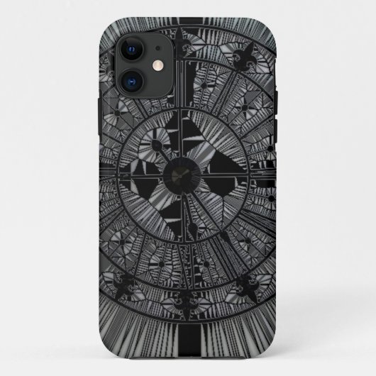 Coques Case-Mate iPhone Design d'art noir (Dos)