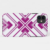 Coques Case-Mate iPhone Design d'art rétro Motif violet (Dos (Horizontal))