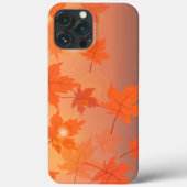 Coques Case-Mate iPhone Design d'automne avec feuilles d'érable et effet b (Verso)