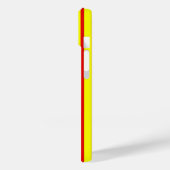 Coques Case-Mate iPhone Design de bandes rouge et jaune (Verso / Gauche)