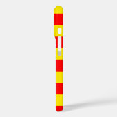 Coques Case-Mate iPhone Design de bandes rouge et jaune (Verso / Gauche)