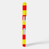 Coques Case-Mate iPhone Design de bandes rouge et jaune (Verso / Droite)