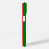 Coques Case-Mate iPhone Design de bandes rouge et verte (Verso / Droite)