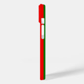 Coques Case-Mate iPhone Design de bandes rouge et verte (Verso / Gauche)
