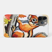 Coques Case-Mate iPhone Design de charme d'écureuil d'automne (Dos (Horizontal))