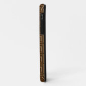 Coques Case-Mate iPhone Design de clé grecque - chocolat noir (Dos/Gauche)