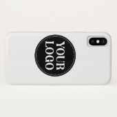 Coques Case-Mate iPhone Design de code QR noir élégant | Marque élégante (Dos (Horizontal))