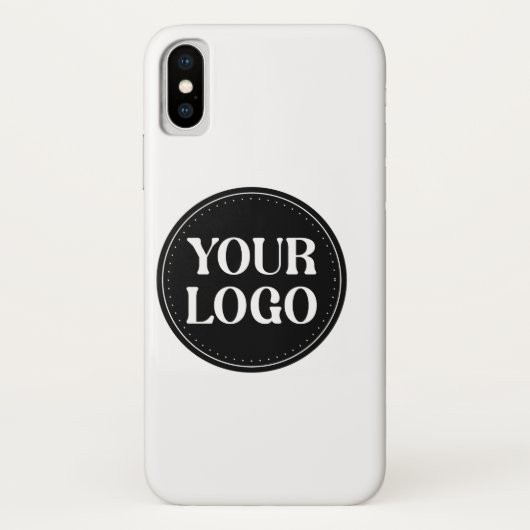 Coques Case-Mate iPhone Design de code QR noir élégant | Marque élégante (Dos)