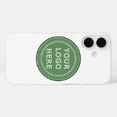 Coques Case-Mate iPhone Design de code QR noir élégant | Marque élégante (Verso (horizontal))