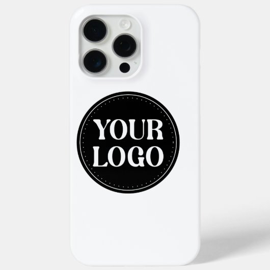 Coques Case-Mate iPhone Design de code QR noir élégant | Marque élégante (Verso)