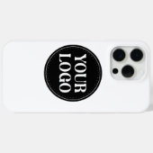 Coques Case-Mate iPhone Design de code QR noir élégant | Marque élégante (Verso (horizontal))