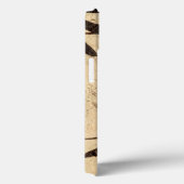 Coques Case-Mate iPhone Design de crayon floral avec Feuilles tawny (Verso / Droite)