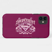 Coques Case-Mate iPhone Design de crête Supergirl (Dos (Horizontal))