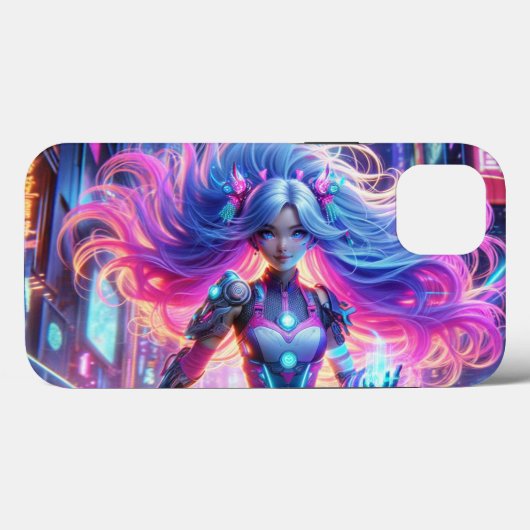 Coques Case-Mate iPhone Design de fille mignonne (Verso (horizontal))