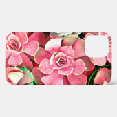 Coques Case-Mate iPhone design de fleur de cactus pour mariage romantique  (Verso (horizontal))