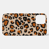 Coques Case-Mate iPhone Design de fourrure de léopard, motif sans couture. (Verso (horizontal))