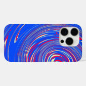 Coques Case-Mate iPhone Design de motif de marbre abstrait moderne (Verso (horizontal))