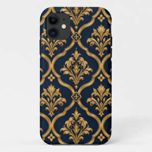 Case-Mate iPhone Case Design de motif vintage élégant en or et damas mar