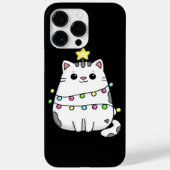 Coques Case-Mate iPhone Design de Noël de chat mignon (Verso)