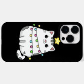 Coques Case-Mate iPhone Design de Noël de chat mignon (Verso (horizontal))