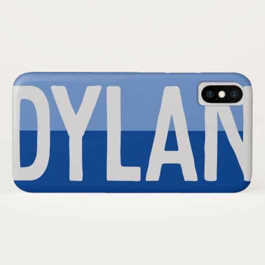 Coques Case-Mate iPhone Design de nom en gras - Dylan (Dos (Horizontal))