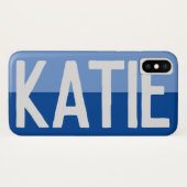 Coques Case-Mate iPhone Design de nom en gras - Katie (Dos (Horizontal))