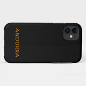 Coques Case-Mate iPhone Design de texte en Andorre (Dos (Horizontal))