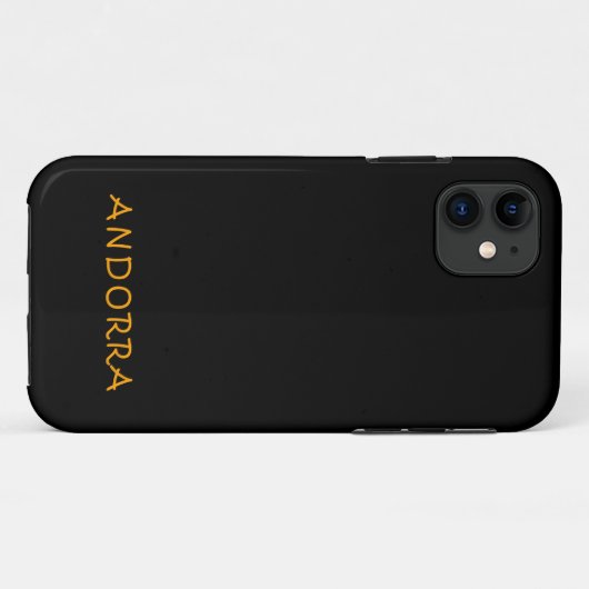 Coques Case-Mate iPhone Design de texte en Andorre (Dos (Horizontal))