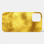 Coques Case-Mate iPhone Design de Texture Dorée Luxueux (Verso (horizontal))