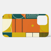Coques Case-Mate iPhone Design d'illustration géométrique avec formes simp (Verso (horizontal))