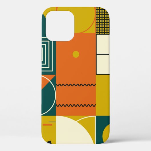 Coques Case-Mate iPhone Design d'illustration géométrique avec formes simp (Verso)