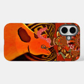 Coques Case-Mate iPhone Design d'image de Just Funny Giraffe (Verso (horizontal))
