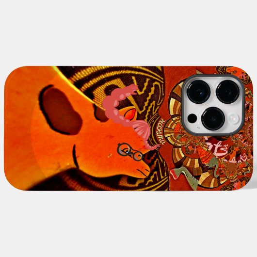 Coques Case-Mate iPhone Design d'image de Just Funny Giraffe (Verso (horizontal))