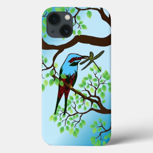 Coques Case-Mate iPhone Design d'oiseaux bleus (Verso)