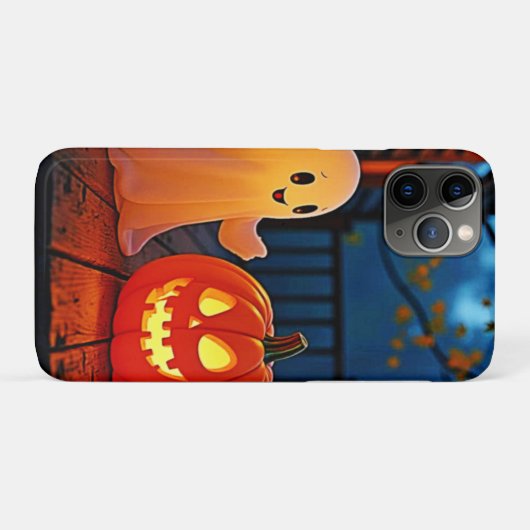 Coques Case-Mate iPhone Design éffrayant d'Halloween brillant (Dos (Horizontal))