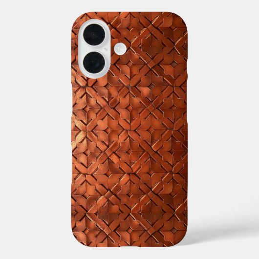 Coques Case-Mate iPhone Design élégant Carrelage en cuivre : Elevez votre (Verso)