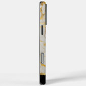 Coques Case-Mate iPhone Design élégant en marbre avec veines dorées et tou (Verso / Droite)
