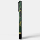 Coques Case-Mate iPhone Design élégant en marbre vert avec des accents dor (Verso / Gauche)