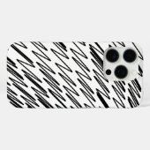 Coques Case-Mate iPhone Design élégant en noir et blanc (Verso (horizontal))