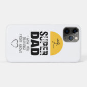 Coques Case-Mate iPhone Design élégant "SUPER DAD" Voeux personnalisés (Dos (Horizontal))