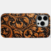 Coques Case-Mate iPhone Design en cuir gaufré (Verso (horizontal))