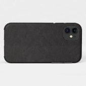 Coques Case-Mate iPhone Design en cuir noir (Dos (Horizontal))