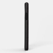 Coques Case-Mate iPhone Design en cuir noir (Dos/Droite)