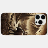 Coques Case-Mate iPhone Design en cuir Ours par rivière (Verso (horizontal))