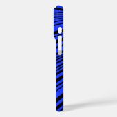 Coques Case-Mate iPhone Design en noir et bleu (Verso / Gauche)