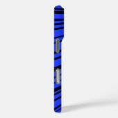 Coques Case-Mate iPhone Design en noir et bleu (Verso / Droite)