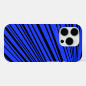 Coques Case-Mate iPhone Design en noir et bleu (Verso (horizontal))
