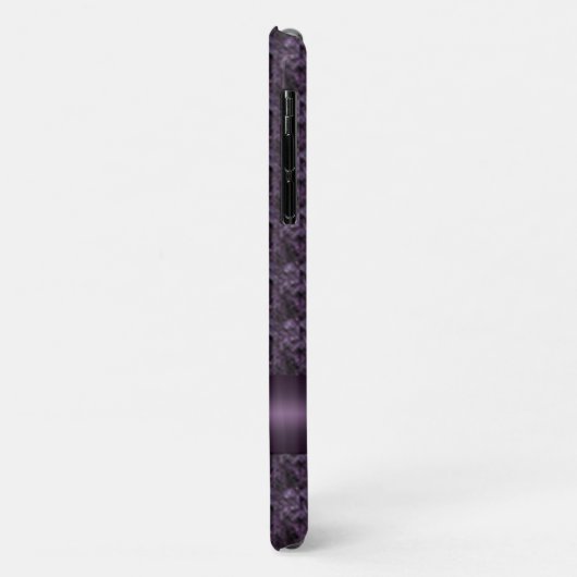 Coques Case-Mate iPhone Design en pierre violette (Dos/Gauche)