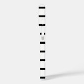 Coques Case-Mate iPhone Design en rayures blanches et noires (Verso / Gauche)